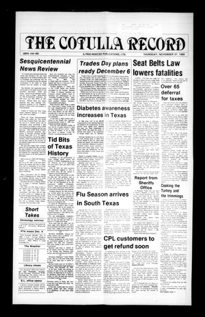 The Cotulla Record (Cotulla, Tex.), Ed. 1 Thursday, November 27, 1986