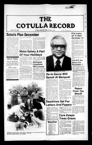 Primary view of object titled 'The Cotulla Record (Cotulla, Tex.), Ed. 1 Thursday, December 5, 1985'.