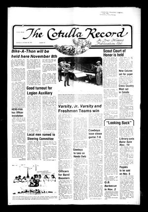 The Cotulla Record (Cotulla, Tex.), Vol. [80], No. 30, Ed. 1 Thursday, October 30, 1980
