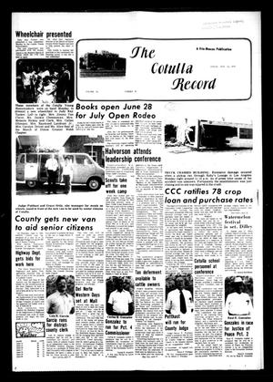The Cotulla Record (Cotulla, Tex.), Vol. 79, No. 14, Ed. 1 Friday, June 23, 1978