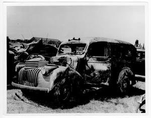 [Damaged cars after the 1947 Texas City Disaster]