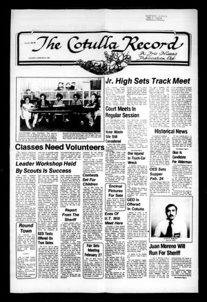 Primary view of object titled 'The Cotulla Record (Cotulla, Tex.), Ed. 1 Thursday, February 23, 1984'.