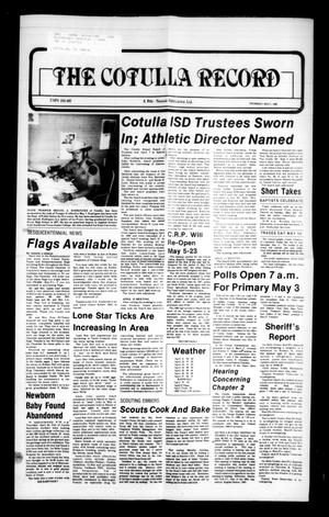 The Cotulla Record (Cotulla, Tex.), Ed. 1 Thursday, May 1, 1986