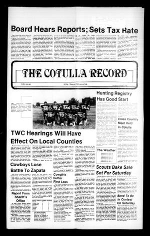 The Cotulla Record (Cotulla, Tex.), Ed. 1 Thursday, October 2, 1986