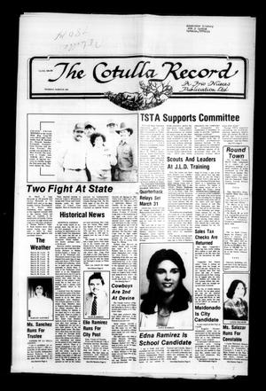 Primary view of The Cotulla Record (Cotulla, Tex.), Ed. 1 Thursday, March 29, 1984