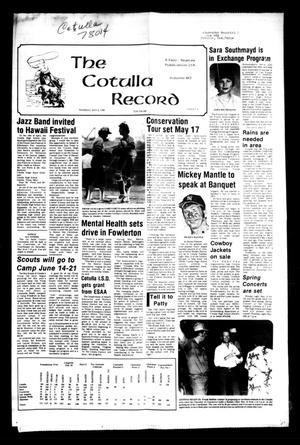 Primary view of object titled 'The Cotulla Record (Cotulla, Tex.), Vol. 80, No. 4, Ed. 1 Thursday, May 8, 1980'.