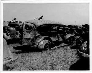 [Damaged cars after the 1947 Texas City Disaster]