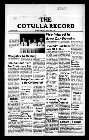 The Cotulla Record (Cotulla, Tex.), Ed. 1 Thursday, December 6, 1984