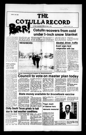 Primary view of object titled 'The Cotulla Record (Cotulla, Tex.), Ed. 1 Thursday, January 17, 1985'.