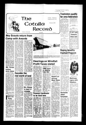 The Cotulla Record (Cotulla, Tex.), Vol. 80, No. 11, Ed. 1 Thursday, June 26, 1980