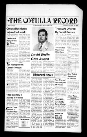 The Cotulla Record (Cotulla, Tex.), Ed. 1 Thursday, October 23, 1986