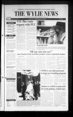 Primary view of object titled 'The Wylie News (Wylie, Tex.), Vol. 54, No. 5, Ed. 1 Wednesday, June 28, 2000'.