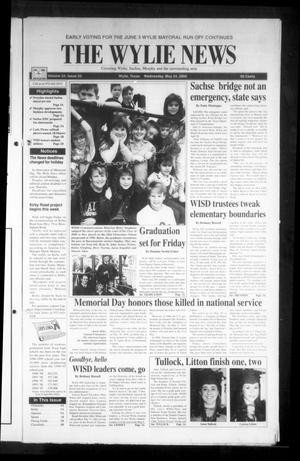 Primary view of object titled 'The Wylie News (Wylie, Tex.), Vol. 53, No. 52, Ed. 1 Wednesday, May 24, 2000'.