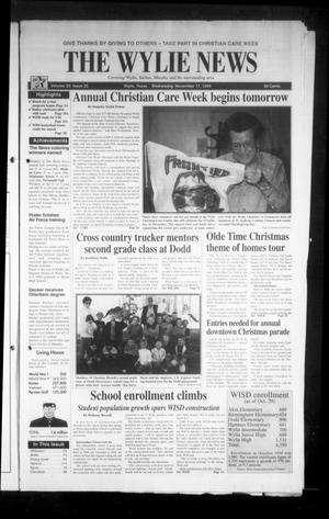 Primary view of object titled 'The Wylie News (Wylie, Tex.),, Vol. 53, No. 25, Ed. 1 Wednesday, November 17, 1999'.