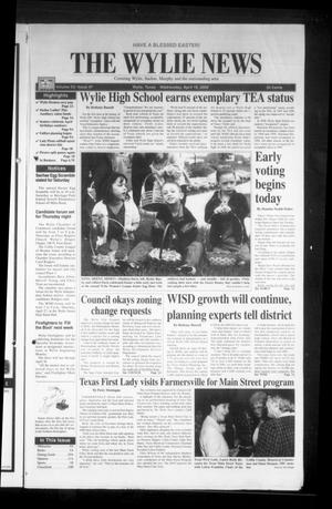 Primary view of object titled 'The Wylie News (Wylie, Tex.), Vol. 53, No. 47, Ed. 1 Wednesday, April 19, 2000'.