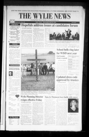 Primary view of object titled 'The Wylie News (Wylie, Tex.), Vol. 53, No. 48, Ed. 1 Wednesday, April 26, 2000'.