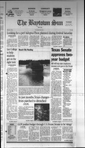 Primary view of object titled 'The Baytown Sun (Baytown, Tex.), Vol. 79, No. 123, Ed. 1 Thursday, March 29, 2001'.