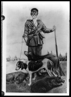 Primary view of object titled '[Man with Dogs]'.