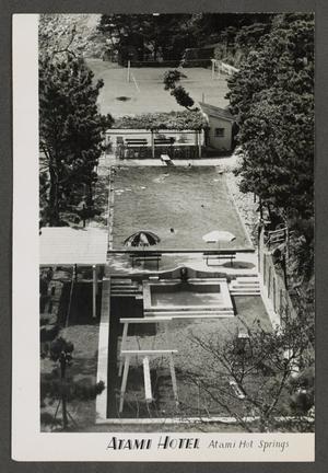 Primary view of object titled '[Postcard of Atami Hotel's Pool]'.