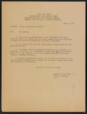 [Memo from Thomas P. Hennessey, June 4, 1943]