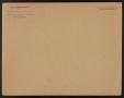 Thumbnail image of item number 1 in: '[War Department Envelope]'.