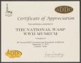 Thumbnail image of item number 1 in: '[Certificate of Appreciation for the National WASP World War II Museum]'.