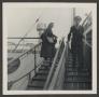 Thumbnail image of item number 1 in: '[Dolores Lamb Boarding a Ship]'.