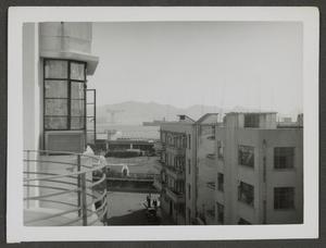 Primary view of object titled '[Bay Viewed From a Balcony]'.