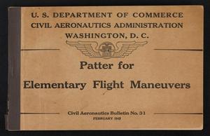 Primary view of object titled 'Patter for Elementary Flight Maneuvers'.