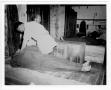 Photograph: [Inside the temporary morgue after the 1947 Texas City Disaster]