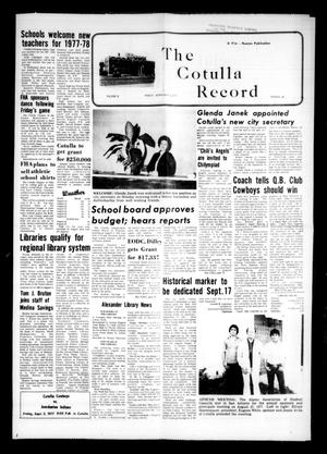 The Cotulla Record (Cotulla, Tex.), Vol. 11, No. 25, Ed. 1 Friday, September 2, 1977