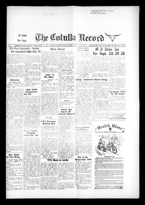 The Cotulla Record (Cotulla, Tex.), Vol. 77, No. 30, Ed. 1 Friday, September 20, 1974