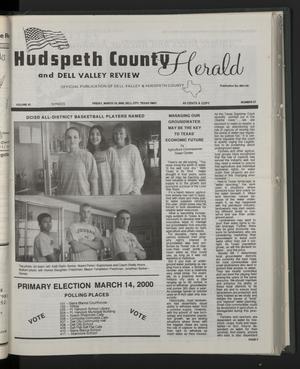 Hudspeth County Herald and Dell Valley Review (Dell City, Tex.), Vol. 43, No. 27, Ed. 1 Friday, March 10, 2000