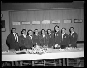Primary view of object titled '[Cleveland FFA Behind Banquet Table]'.