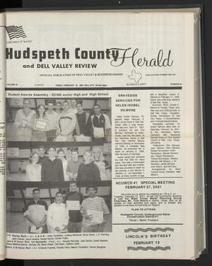 Hudspeth County Herald and Dell Valley Review (Dell City, Tex.), Vol. 44, No. 20, Ed. 1 Friday, February 16, 2001