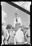 Photograph: [Lyndon Johnson Standing Above Children]