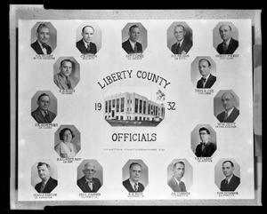 Primary view of object titled '[1932 Liberty County Officials]'.