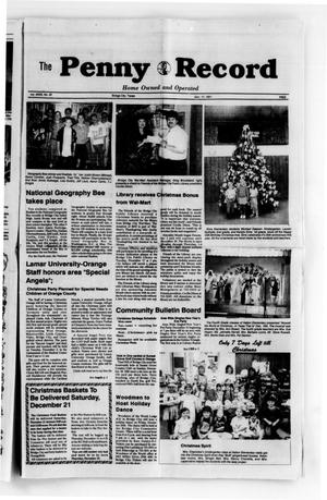 The Penny Record (Bridge City, Tex.), Vol. 33, No. 32, Ed. 1 Tuesday, December 17, 1991