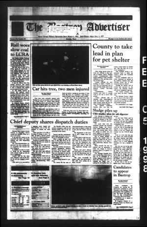Primary view of object titled 'The Bastrop Advertiser (Bastrop, Tex.), Vol. 144, No. 98, Ed. 1 Thursday, February 5, 1998'.