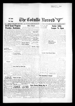 The Cotulla Record (Cotulla, Tex.), Vol. 77, No. 11, Ed. 1 Friday, May 10, 1974