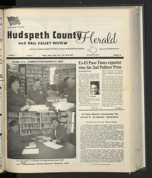 Hudspeth County Herald and Dell Valley Review (Dell City, Tex.), Vol. 44, No. 29, Ed. 1 Friday, April 20, 2001