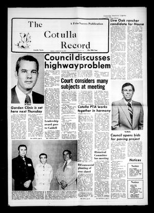 The Cotulla Record (Cotulla, Tex.), Vol. 78, No. 40, Ed. 1 Friday, February 13, 1976