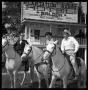 Primary view of [Bill Daniels, Hank Williams Jr and Friend Riding Horses]