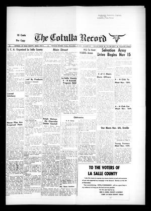Primary view of object titled 'The Cotulla Record (Cotulla, Tex.), Vol. 77, No. 38, Ed. 1 Friday, November 15, 1974'.