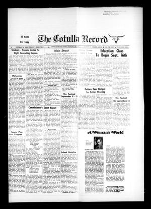 The Cotulla Record (Cotulla, Tex.), Vol. 77, No. 28, Ed. 1 Friday, September 6, 1974