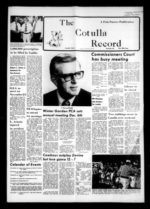 Primary view of object titled 'The Cotulla Record (Cotulla, Tex.), Vol. 78, No. 28, Ed. 1 Friday, November 21, 1975'.