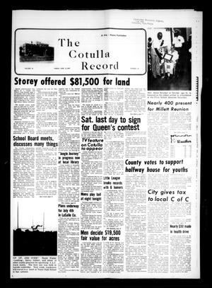 Primary view of object titled 'The Cotulla Record (Cotulla, Tex.), Vol. 11, No. 14, Ed. 1 Friday, June 17, 1977'.