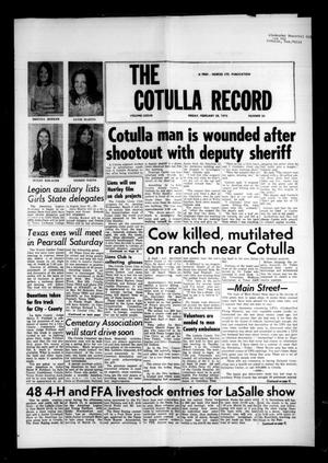 The Cotulla Record (Cotulla, Tex.), Vol. 77, No. 53, Ed. 1 Friday, February 28, 1975