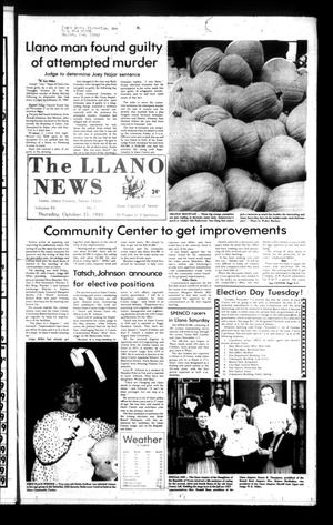 The Llano News (Llano, Tex.), Vol. 95, No. 1, Ed. 1 Thursday, October 31, 1985