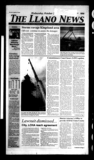 Primary view of object titled 'The Llano News (Llano, Tex.), Vol. 119, No. 4, Ed. 1 Wednesday, October 25, 2006'.